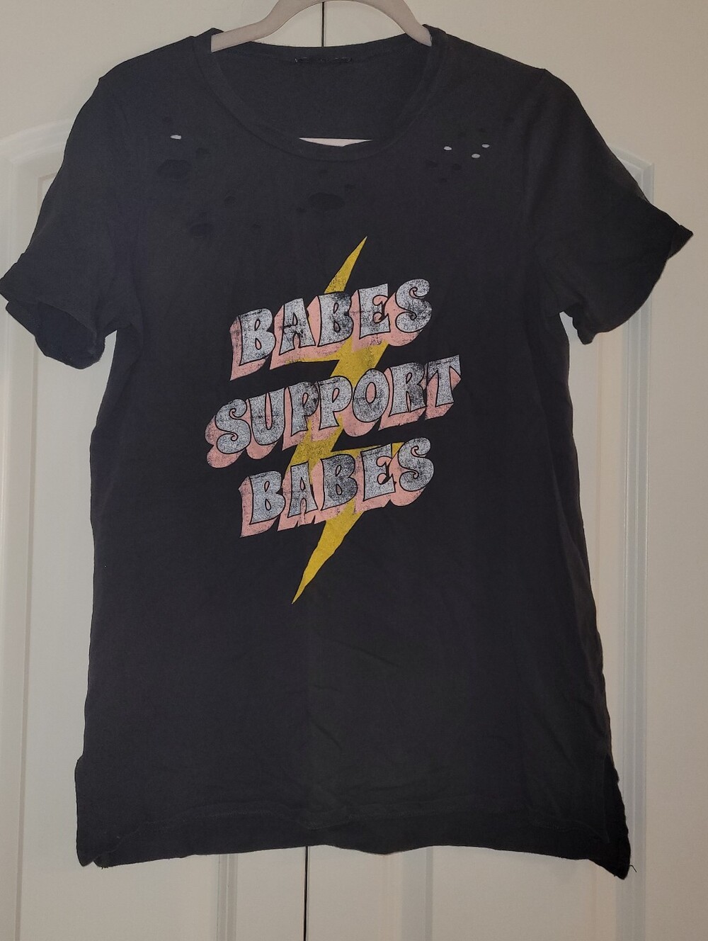 Babes Support Babes Graphic Tee - Black